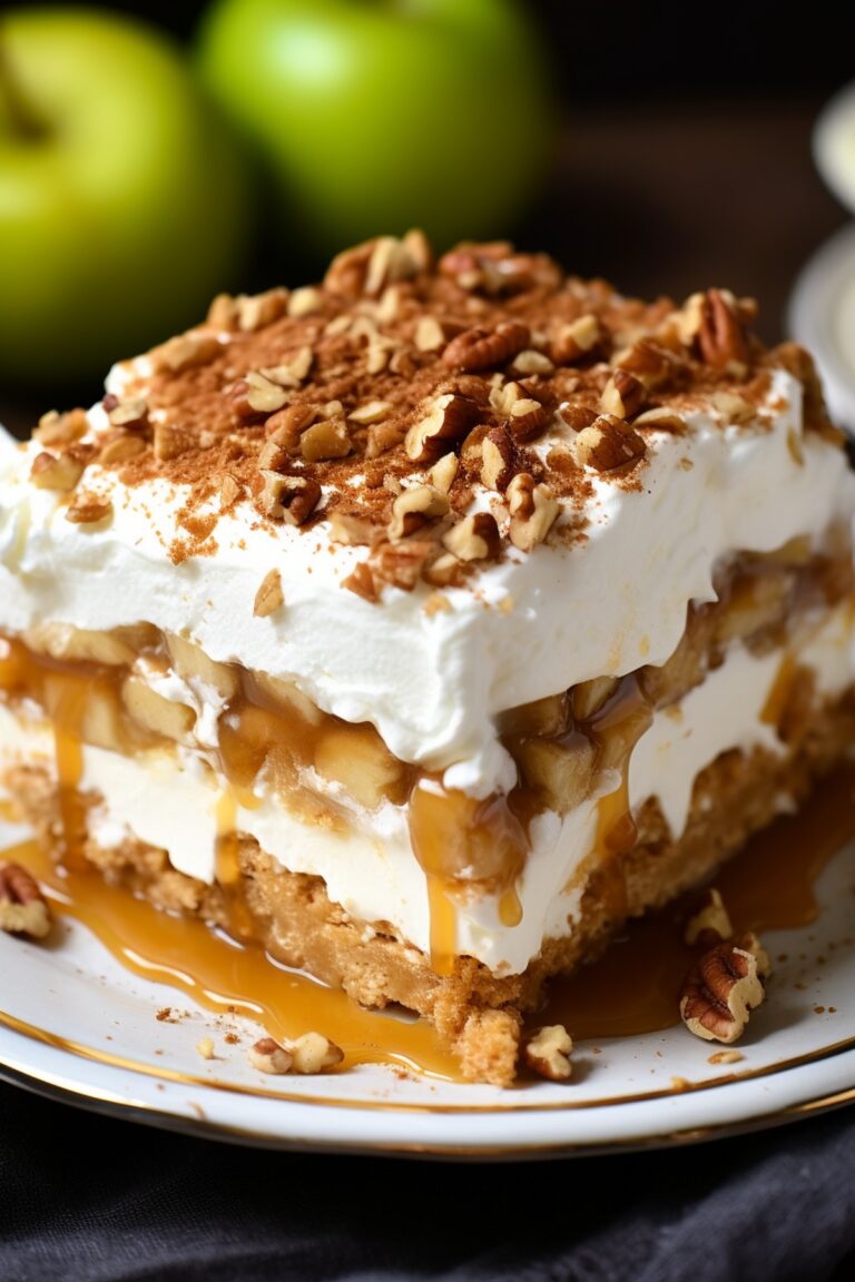 No-Bake Oatmeal Apple Pie Lasagna Recipe