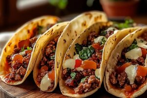 Meat Lovers Pizza Tacos Recipe