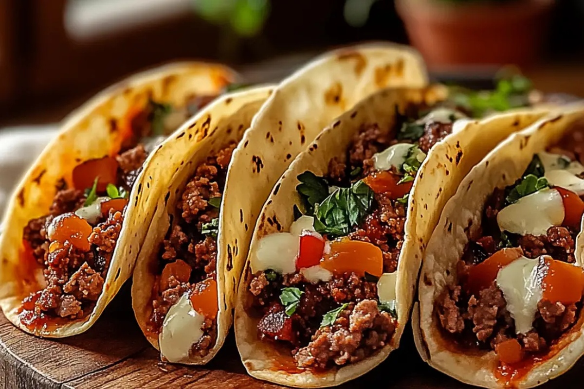 Meat Lovers Pizza Tacos Recipe