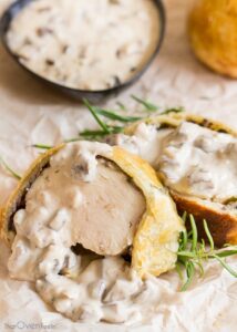 Chicken Wellington With A Mushroom Cream Sauce Recipe