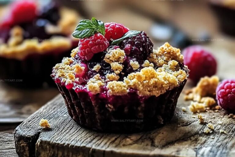 Berry Crumble Cookie Cups Recipe