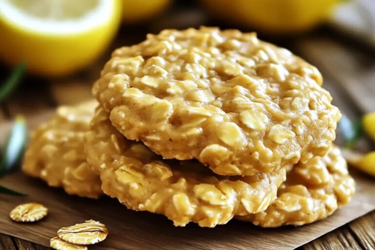 Lemon Oatmeal No-Bake Cookies Recipe