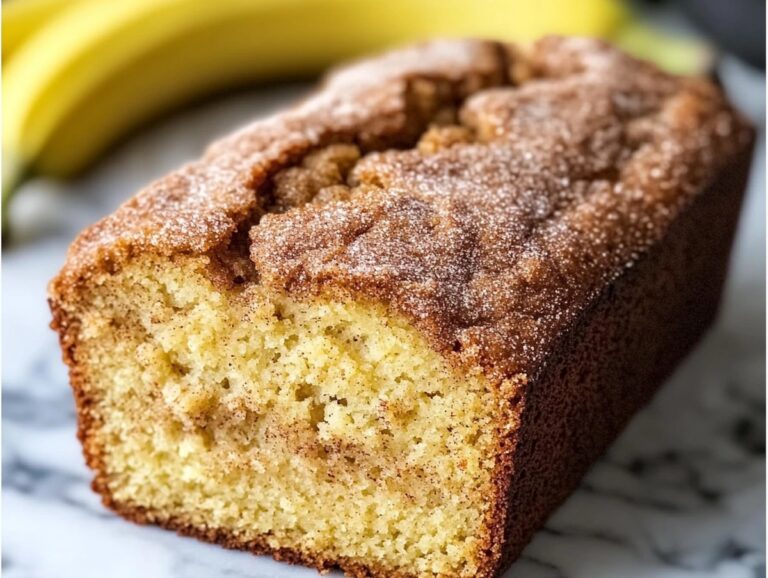 Bakery-Style Snickerdoodle Banana Bread Recipe