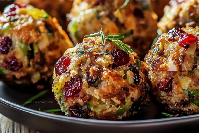 Cranberry & Turkey Stuffing Balls Recipe