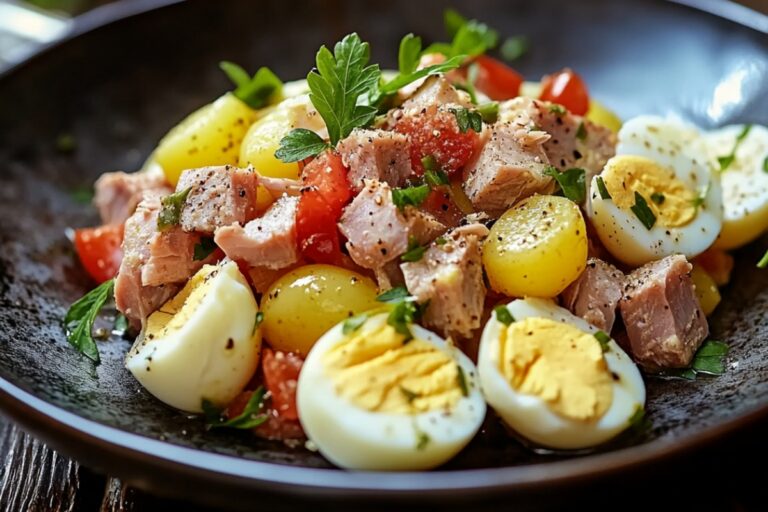Potato Salad With Tuna And Fresh Eggs Recipe