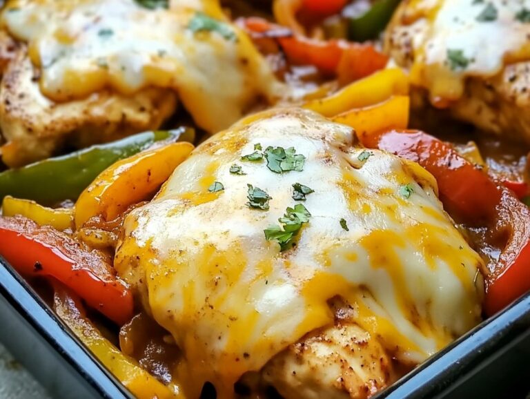 Cheesy Baked Fajita Chicken Recipe