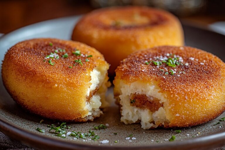 Cheesy Stuffed Potato Cakes Recipe