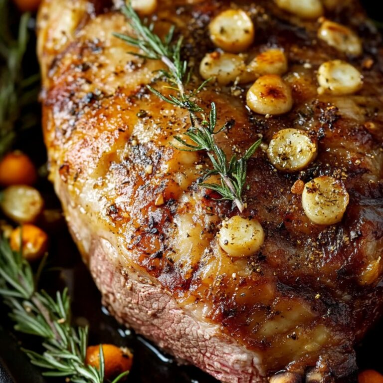 Easter Garlic Butter Roasted Leg Of Lamb Recipe