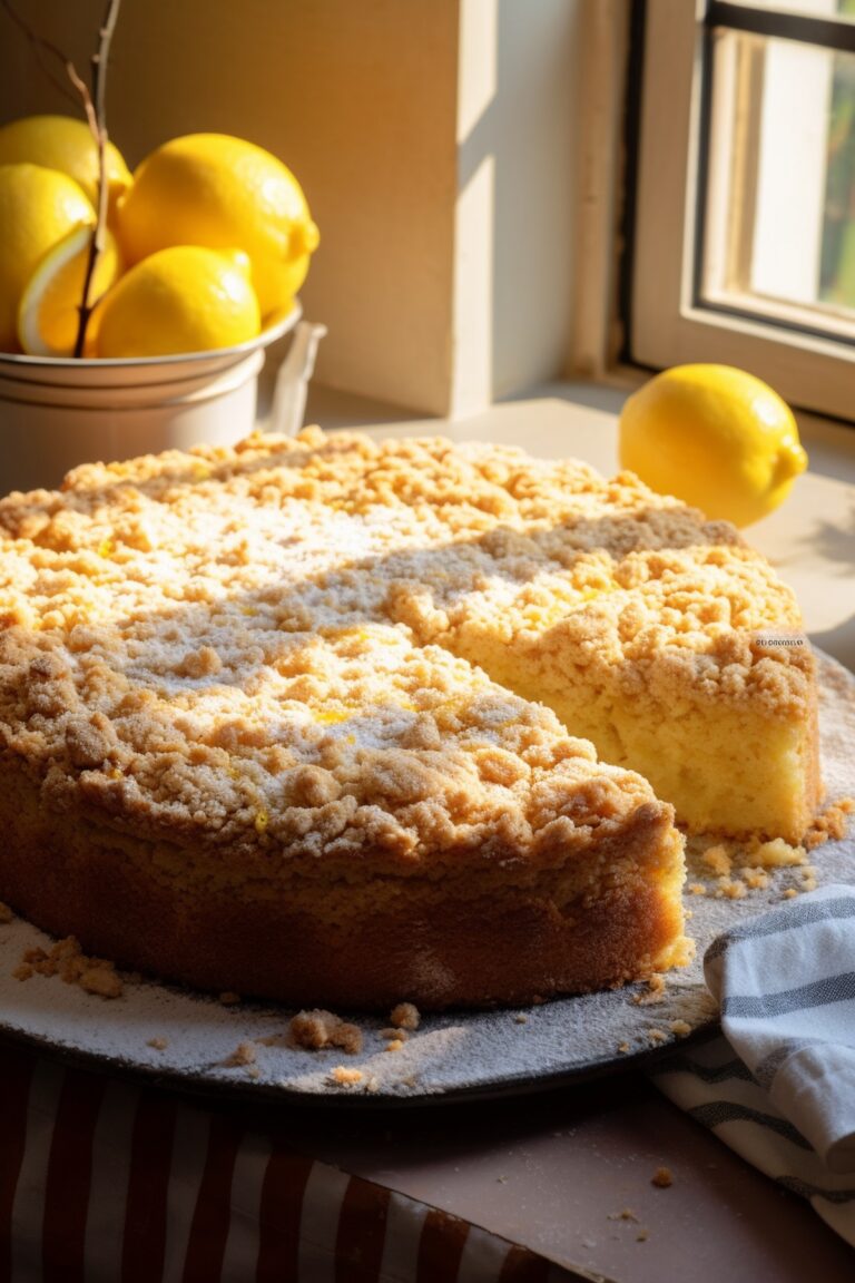 Lemon Crumble Breakfast Cake Recipe