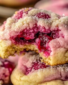 Soft And Chewy Raspberry Sugar Cookies Recipe