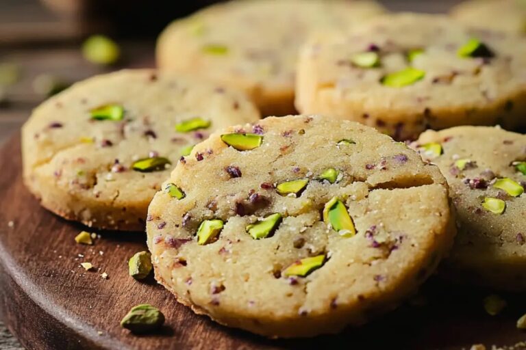 Pistachio Shortbread Cookies Recipe
