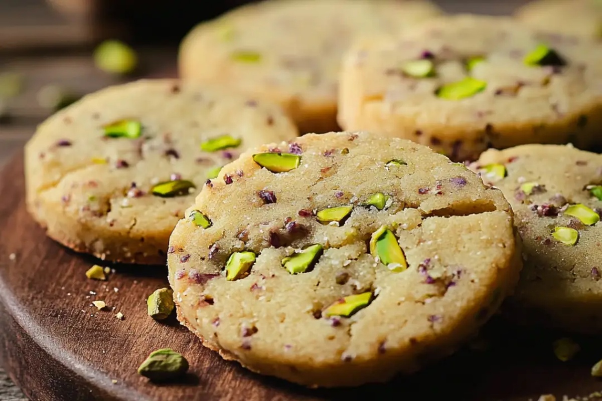 Pistachio Shortbread Cookies Recipe
