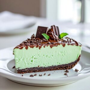 St. Patricks Day Mint Chocolate Cheesecake Recipe