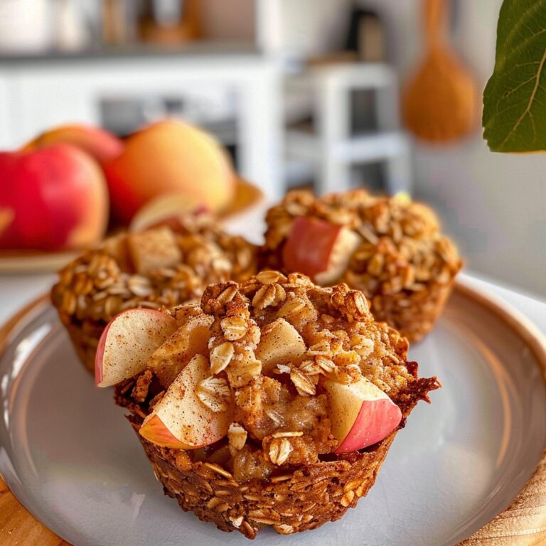 Baked Apple Cinnamon Oatmeal Cups Recipe