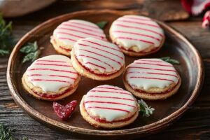 Striped Peppermint Sandwich Cookies Recipe