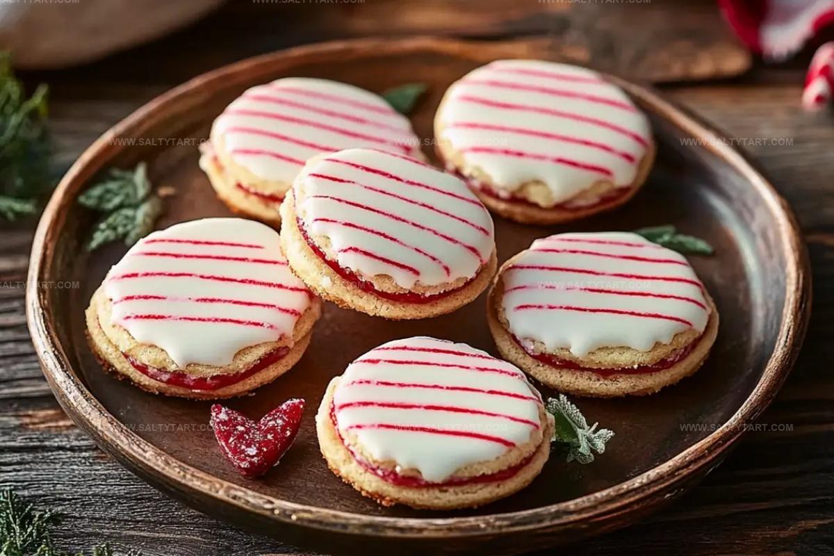 Striped Peppermint Sandwich Cookies Recipe