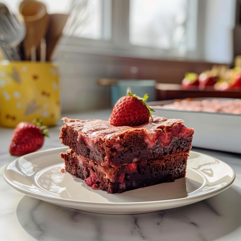 Strawberry Brownies Recipe For Lovers