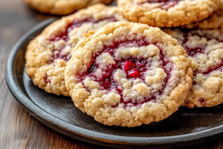 Fruity Raspberry Crumble Cookies Recipe