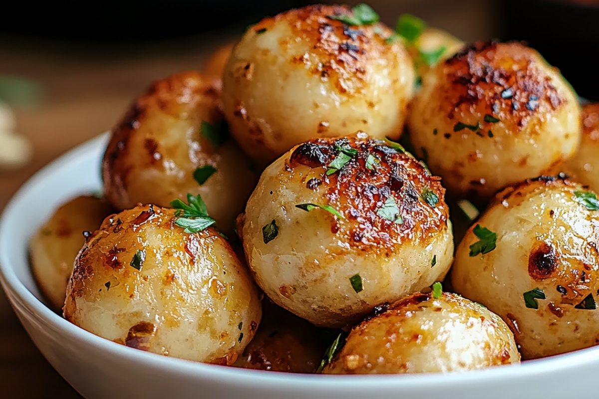 Chili Stuffed Garlic Dough Balls Recipe