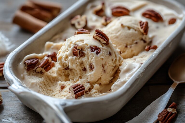 Homemade Butter Pecan Ice Cream Recipe
