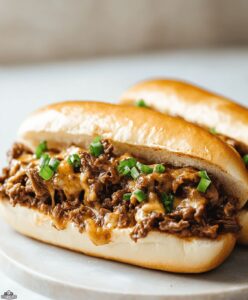 Cheesy Hot Beef Sandwich Recipe