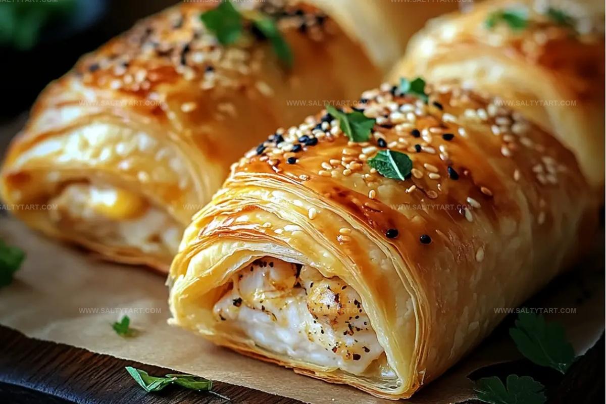 Chicken And Cheese Pastry Rolls Recipe