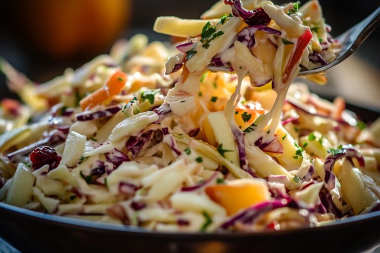 Refreshing Apple Cranberry Coleslaw Recipe