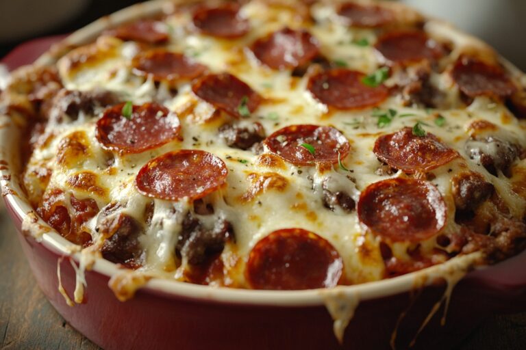 Crustless Pizza Bake Recipe