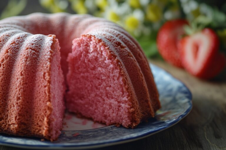Strawberry Buttermilk Pound Cake Recipe