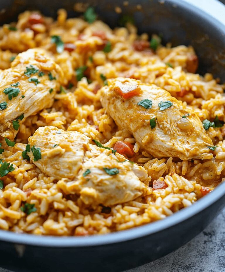 Easy One Pot Queso Chicken And Rice Recipe