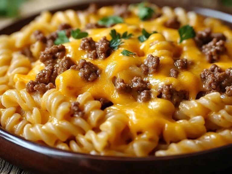 Cheesy Sloppy Cheeseburger Pasta Recipe