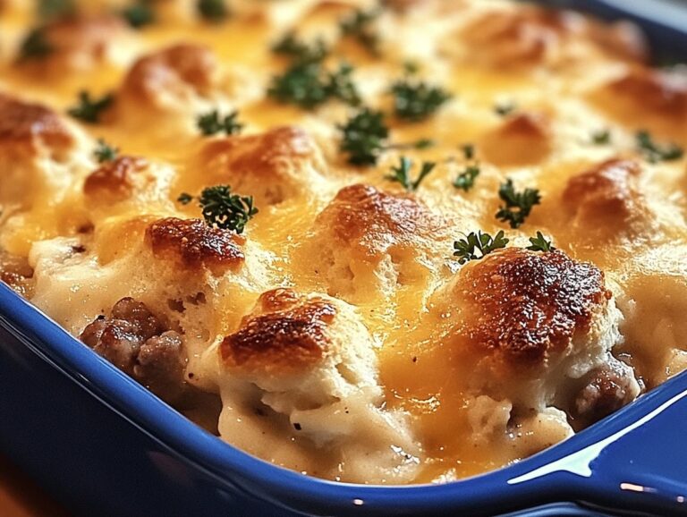 Biscuits And Gravy Hashbrown Breakfast Casserole Recipe