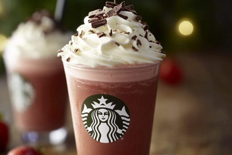 Starbucks Santas Chocolate Strawberry Frappe Recipe