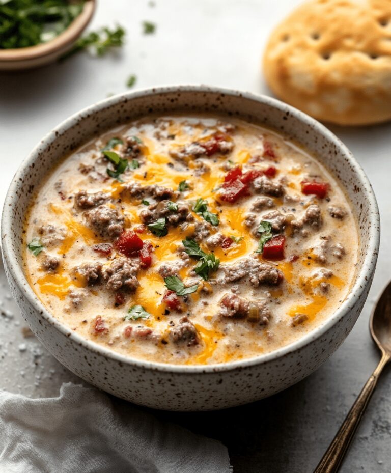 Creamy Cheeseburger Soup Recipe