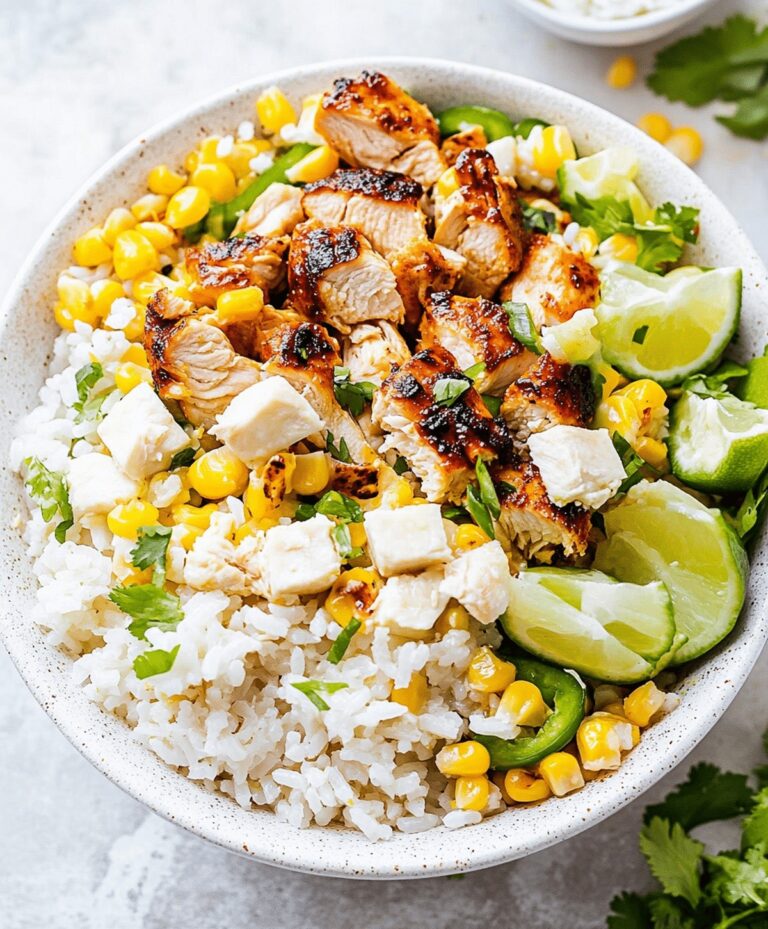 Street Corn Chicken Rice Bowl Recipe