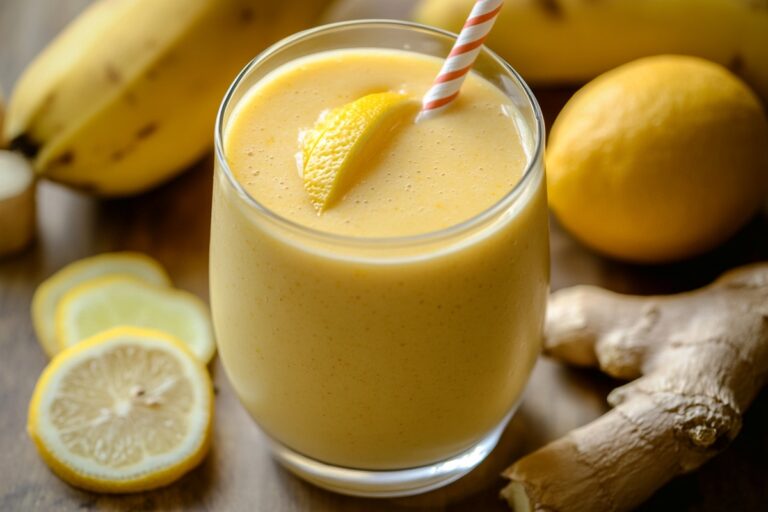 Banana Lemon Ginger Smoothie Recipe