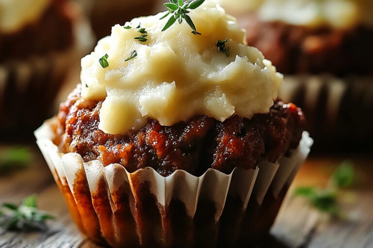Mini Meatloaf Muffins With Mashed Potato Frosting Recipe