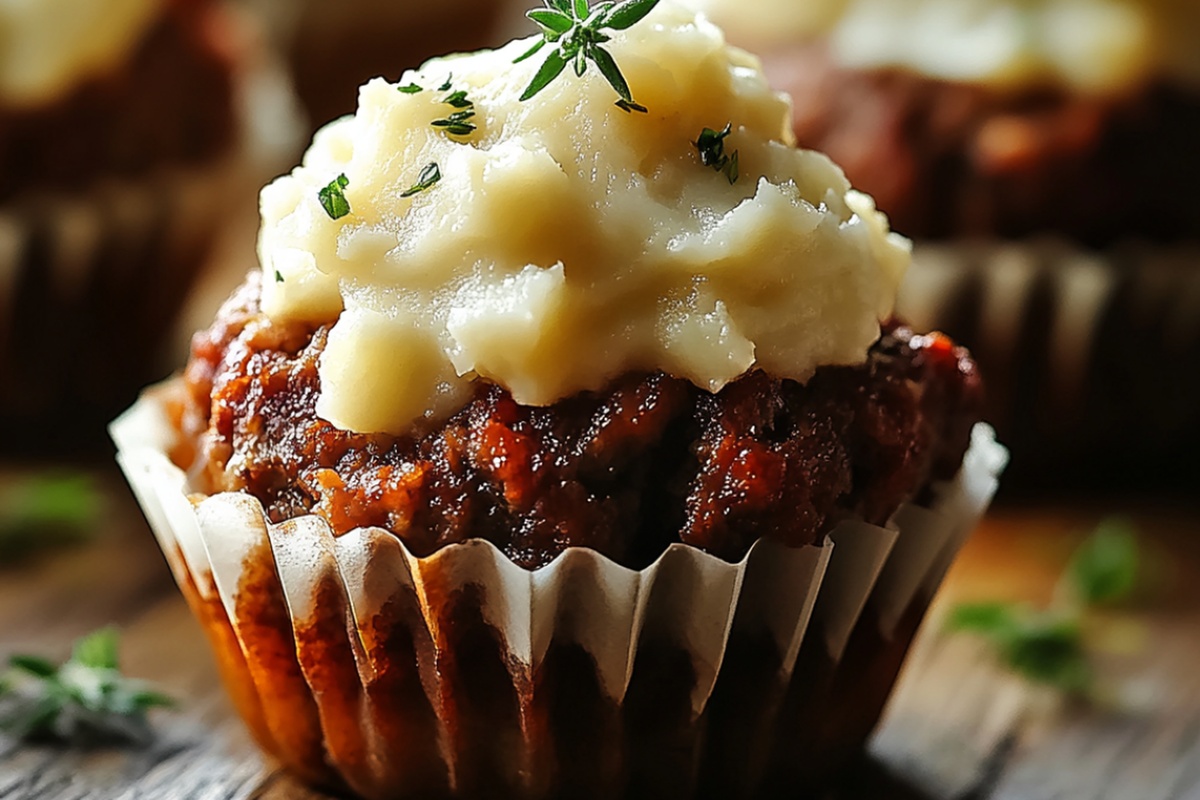Mini Meatloaf Muffins With Mashed Potato Frosting Recipe