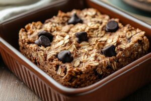 Chocolate Chip Zucchini Baked Oatmeal Recipe