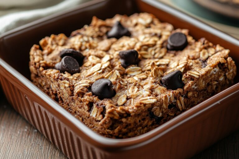 Chocolate Chip Zucchini Baked Oatmeal Recipe