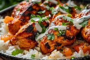 Tandoori Chicken Over Rice Recipe