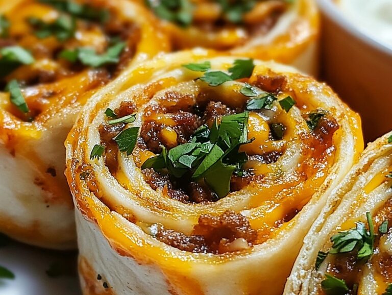 Cheesy Taco Pinwheels Recipe