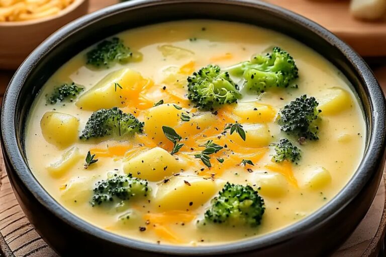 High-Protein Broccoli Cheddar Soup Recipe