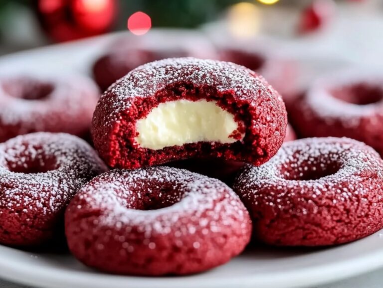 Red Velvet Thumbprint Cookies With Cream Cheese Recipe