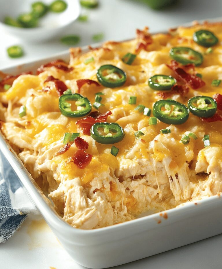 Spicy Jalapeno Popper Chicken Casserole Recipe