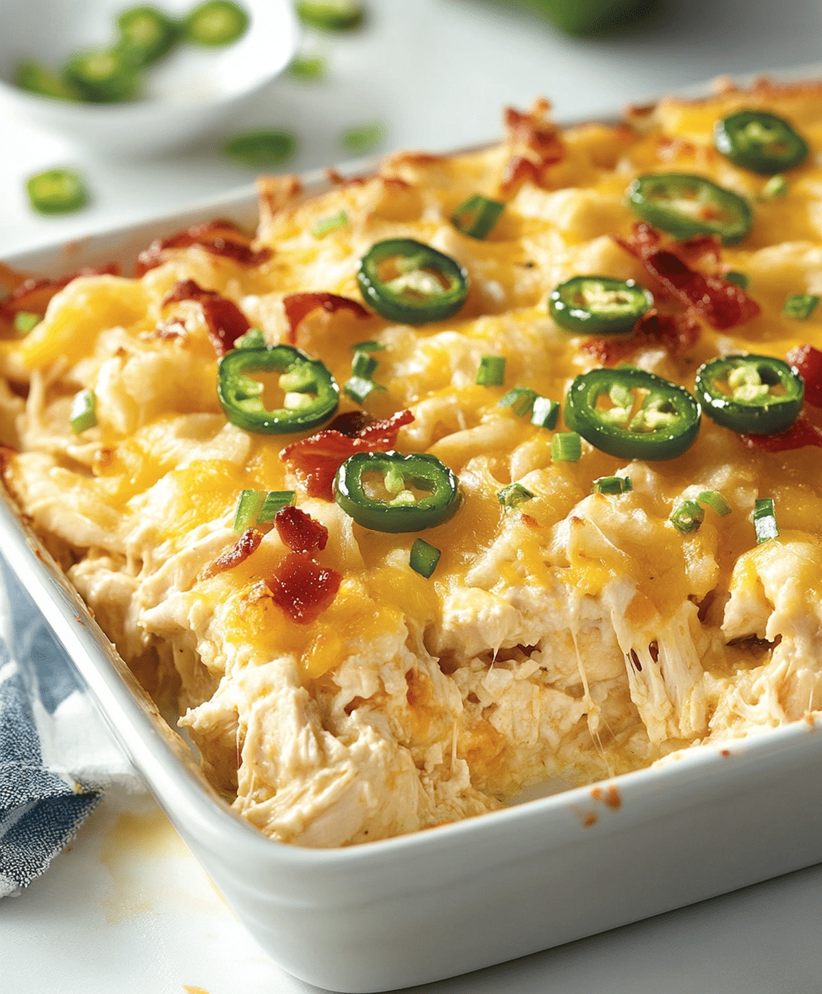 Spicy Jalapeno Popper Chicken Casserole Recipe