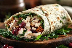 Cranberry Pecan Chicken Salad Wraps Recipe