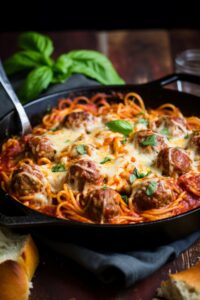 Baked Spaghetti & Meatballs Recipe