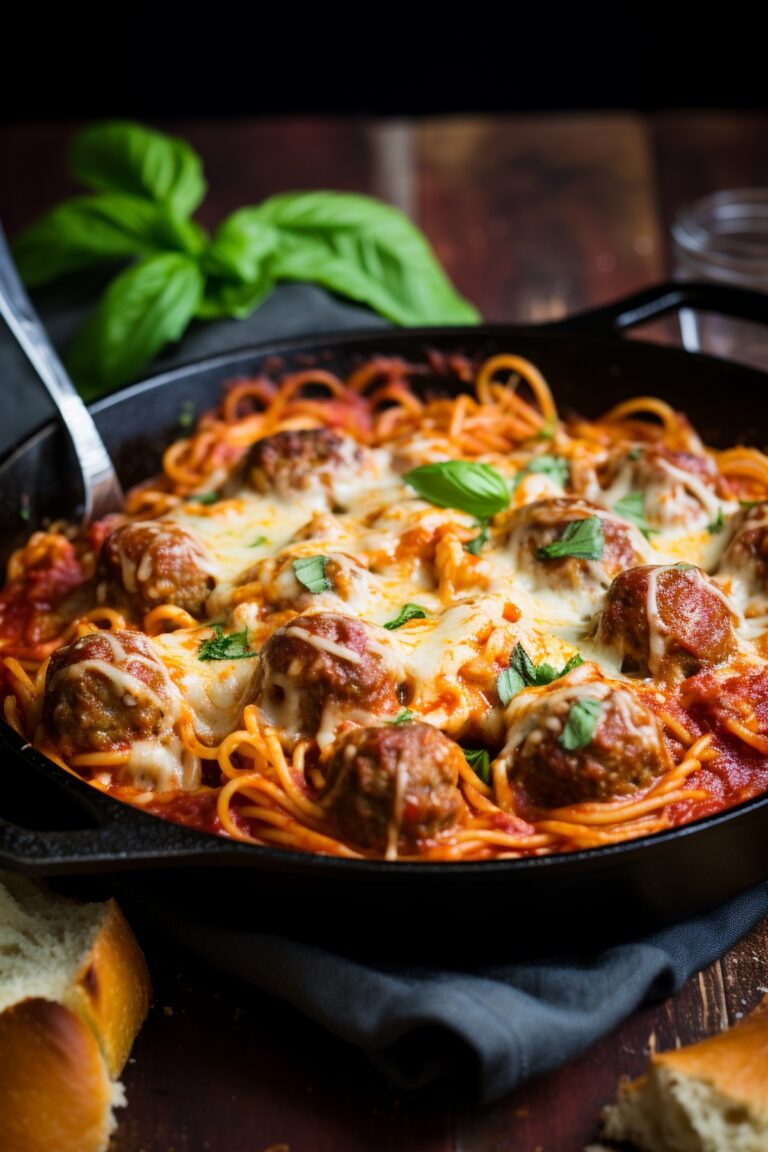 Baked Spaghetti & Meatballs Recipe