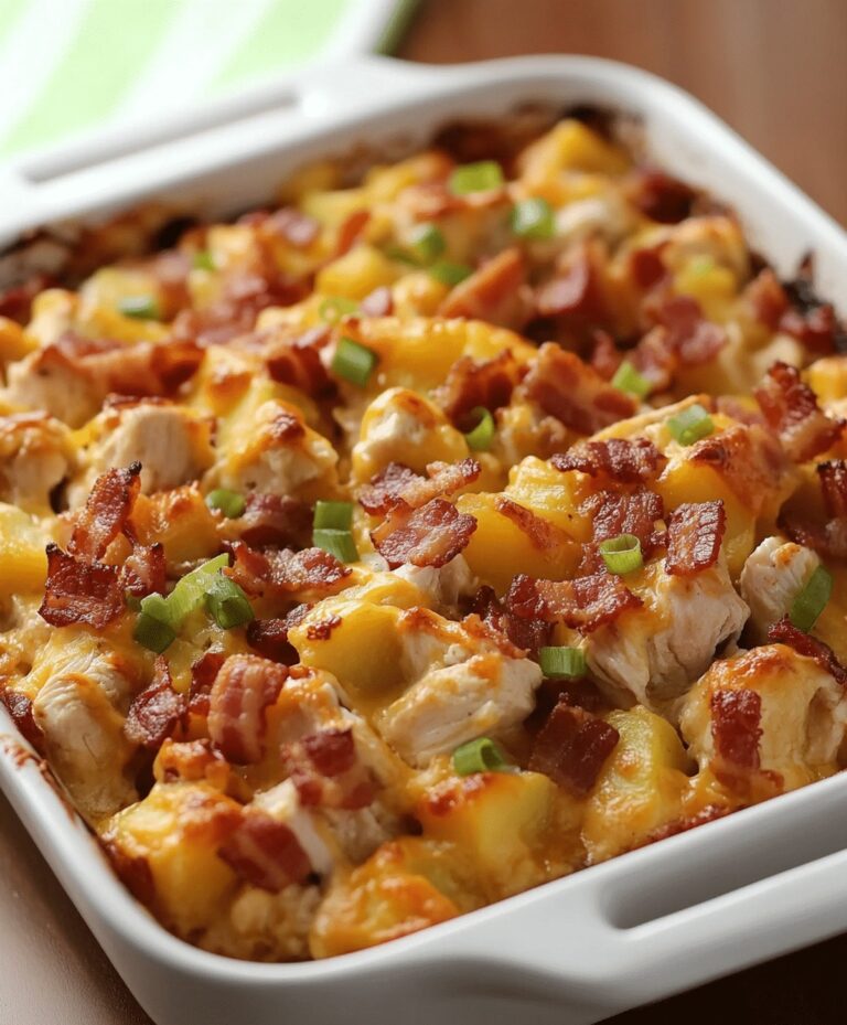 Chicken Bacon Ranch Casserole With Potatoes Recipe